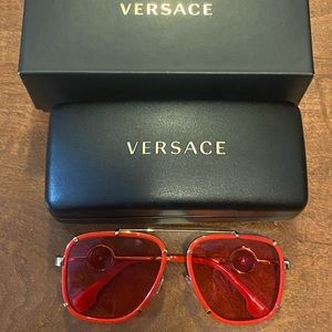 Red versace glasses brand new